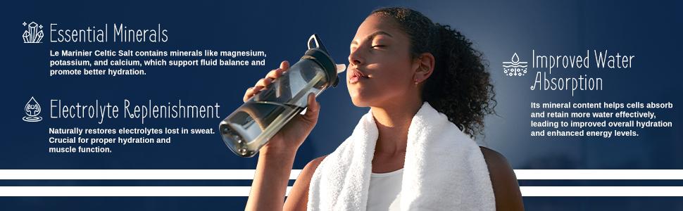 Le Marinier Celtic Salt Organic Grey Coarse, 1.1lb - 18oz. Mineral Rich 100% Natural and Unrefined French Sea Salt Organic. Hand Harvested Mineral Sea Salt, Sel Gris (1.1lb Grey Coarse)