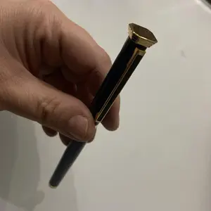 Vintage Fountain Pen Blue With Gold Accent Iridium Point W-Germany  Taiwan Made