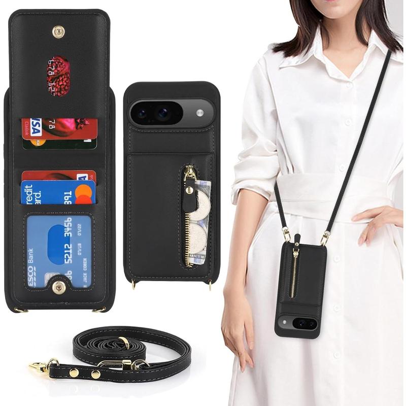 Shockproof Rugged Case For Google Pixel 9 Pro XL/9 Pro/9 – With Card Holder & Kickstand