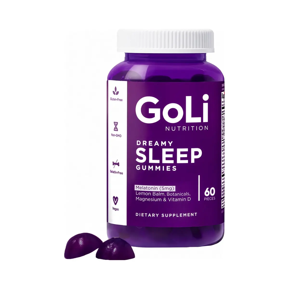 Sleep & Relaxation Gummies - 60 Count (Melatonin, Magnesium, Lemon Balm & Vitamin D)