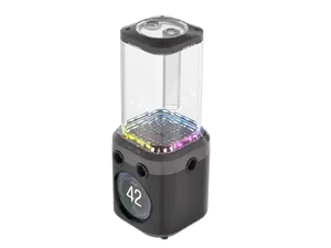 The CORSAIR iCUE LINK XD6 RGB ELITE LCD Pump/Reservoir offers high coolant flow, a sleek design, LCD display, RGB lighting, and streamlined connection to the iCUE LINK Hub.