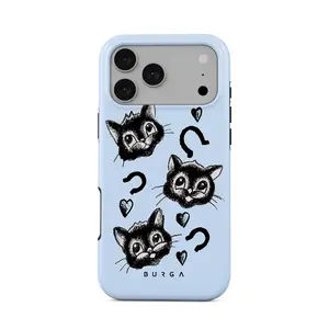 Burga Hocus Pocus Case for iPhone 17/16/15/14/13/12/11 Air/Plus/Pro/Pro Max – Airy Elegance, Retro Cloudscape Design, Wireless Charging Compatible, Perfect Gift for Her & Lover