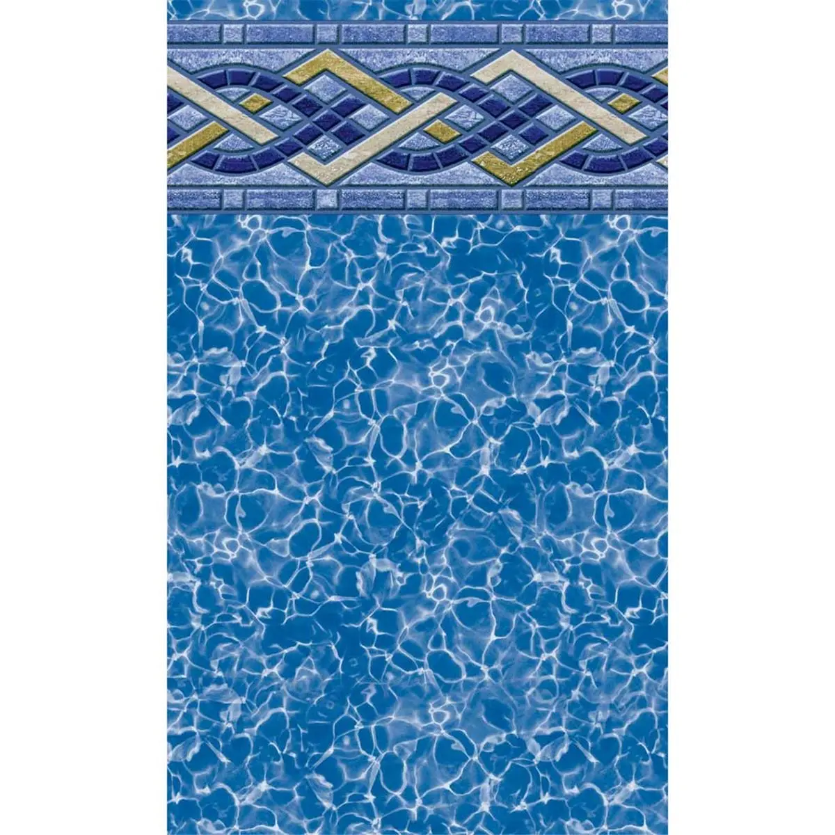 Uni Brighton Prism Uni-Bead Replacement Above Ground Pool Liner, 15' x 30' Oval, 20 Gauge, for 52" Wall Height Steel Wall Pools, J-Hook Compatible, For Steel Wall Pools