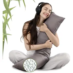 Cooling Weighted  Pillow with  Cover(41" x 10") 6.5lbs, Quilted Glass Beads  Pillows for Adults Weighted Pillow for Deep Sleepers, Full  Pillow for Side Sleepers
