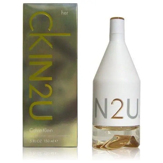 Calvin Klein IN2U HER EDP Women's Perfume - 5 fl oz Floral Fruity Fragrance, Citrus-Infused Elegant Fragrance with Bergamot Fizz, Redcurrant Notes, Fresh Scent, New in Box, Citrus-Infused Women's Fragrance