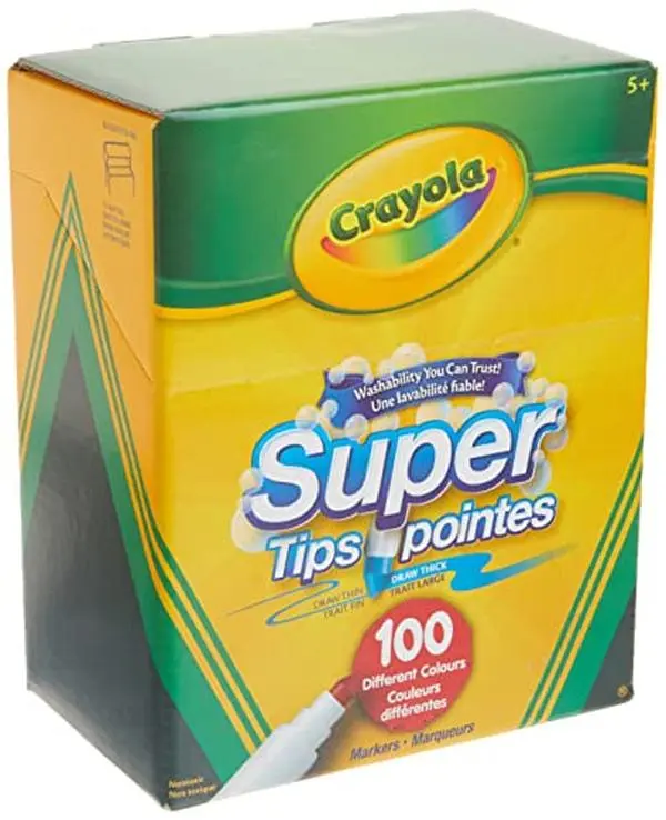 Crayola Super Tips Washable Markers 100 Count Crayola Super Tips Washable Markers 100 Count