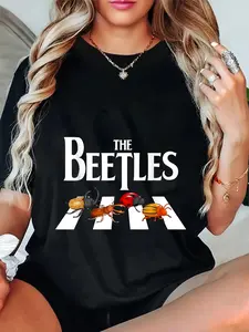 100% Cotton Unisex The Beetles - Entomology Insect Bug Collector Entomologist Men Women T-Shirt