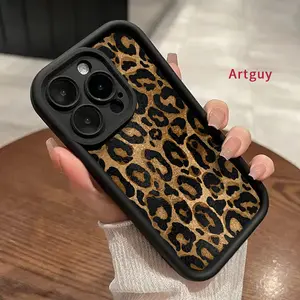 Case for 17 Air iPhone 16 Pro Max 15 Plus 16E 14 13 12 11 XS XR  mini Leopard Print Advanced fashion gift Drop Protection Shockproof Soft Silicone smartphone Cover
