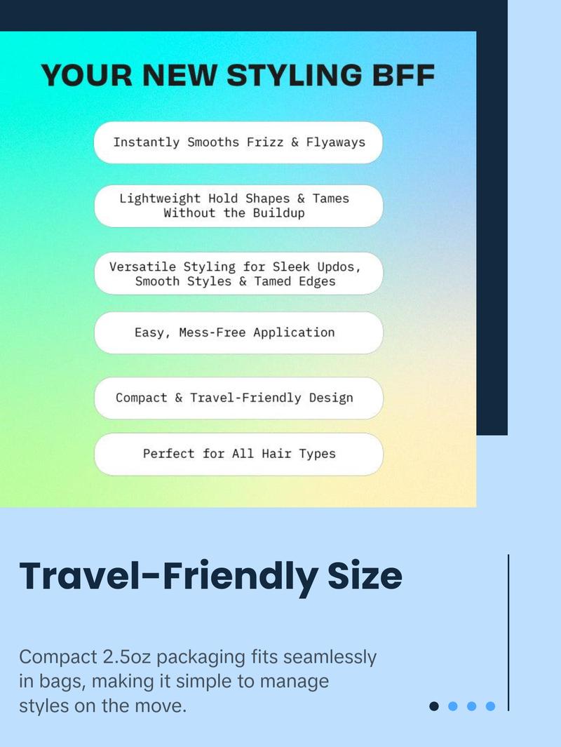 FoxyBae Bye Bye Flyaways Wax Stick – Hair Wax Stick for Slick Back, Edge Control & Flyaway Taming – Non-Greasy with Beeswax & Biotin – 2.5 fl oz