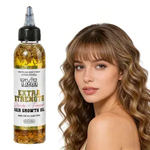 TMA Extra Strength Rosemary & Fenugreek Hair Growth Oil 4oz - Herb Infused Nourishes Scalp Anti Dandruff Strengthens Follicles for All Hair Types