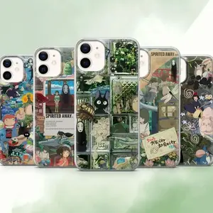 Studio Ghibli Collage Phone Case Cover Compatible with iPhone X, 11, 12, 13, 14, 15, 16, 17 Plus Pro Promax & SS Galaxy S21-25 Series