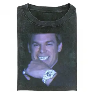Dexter Meme T-Shirt, Funny Dexter Graphic Tee, Retro Dexter Shirt, Iced Out Grill and Watch Shirt, Vintage Crime TV Show T-Shirt, Gift for Men, Gift for Women, Crew Neck T-shirt, Trending T-shirt