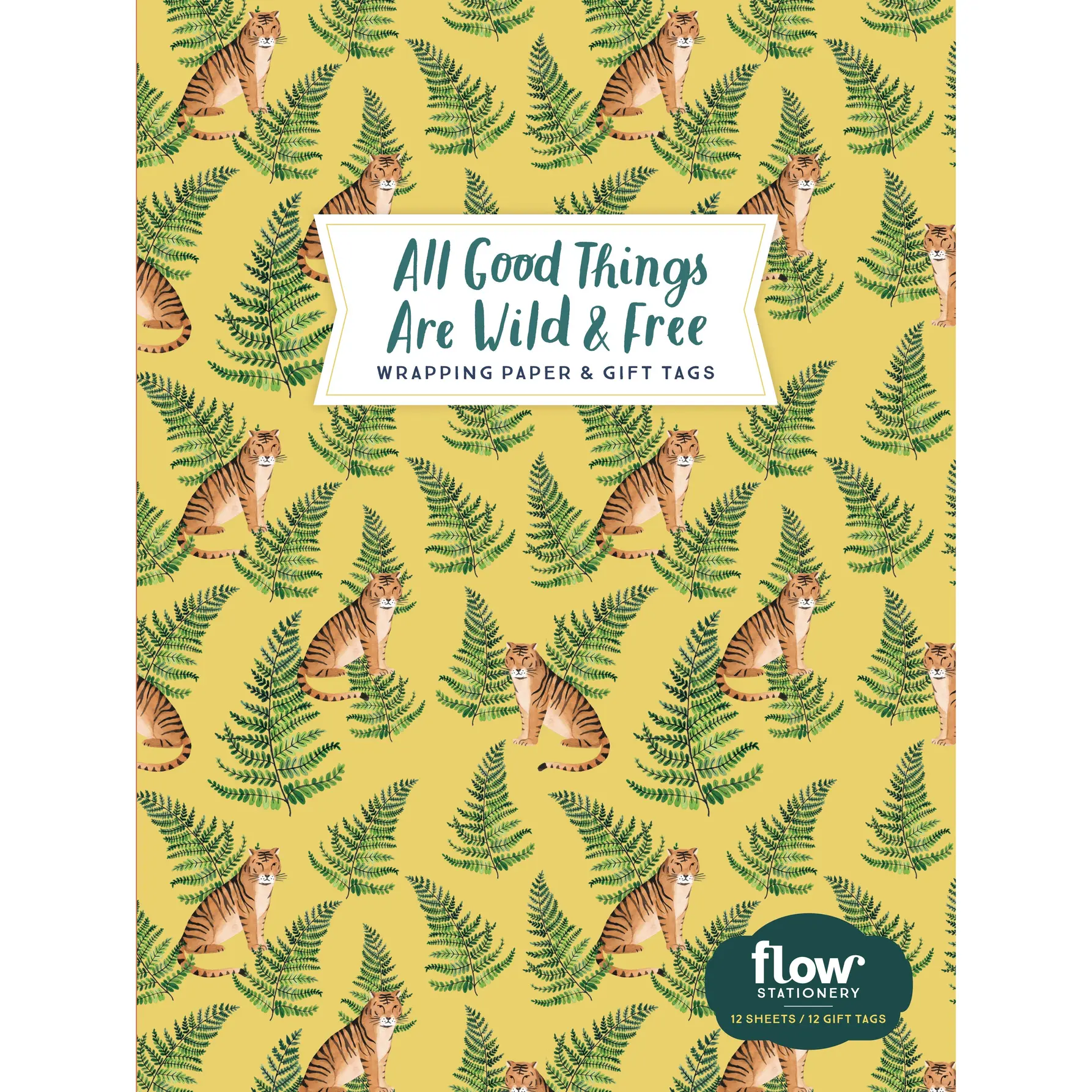 All Good Things Are Wild and Free Wrapping Paper and Gift Tags by Irene Smit, Astrid van der Hulst, Editors of Flow magazine, Valesca van Waveren [Paperback Book]