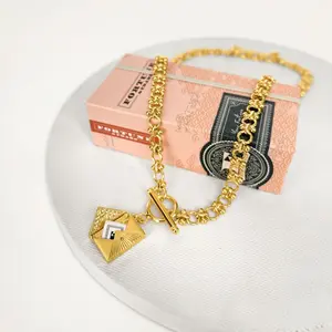 Gold Love Letter Envelope Locket