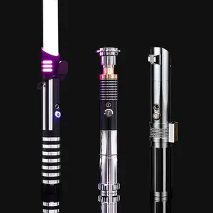 Upgraded RGB Light Up Saber Gravity Sensing 16 Colors Change Laser Sword with Vibration Sound Effect 30.7 Inch Christmas Gift Cool Presents