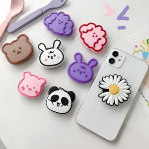 Cute Cartoon Bear Anime Folding Mobile Phone Grip Holder Socket Pocket Support for IPhone 15 Finger Ring Griptok Expanding Stand