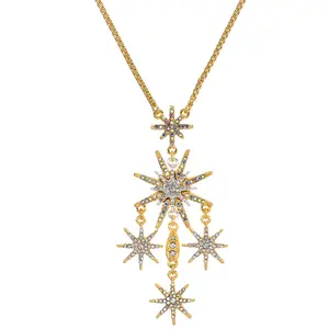 Starlight Of The 5th Realm Necklace (Goldtone)