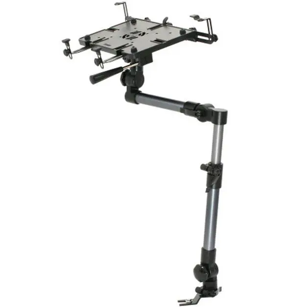 Mobotron MS-526 Heavy-Duty Universal Car Vehicle Laptop Netbook & Tablet Mount - Telescoping Arm, Flexible Stand, Ergonomic Portable Hand-Control Pan Rotating Display for Business People in Cars, Trucks