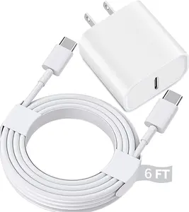 JOZASHON iPhone 16 15 Charger Fast Charging White Type C Chargers Block iPhone 16 Chargers with 6FT Cable for iPhone 16/16 Plus/16 Pro/16 Pro Max/iPhone 15/15 Pro Max/iPad Pro/AirPods Smartphone and Cellphone