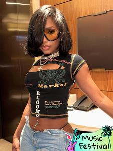 women's letter & plants print cut out round neck crop tee, girly clothes, fall clothes, casual 2000s y2k short sleeve t-shirt, graphic tees, fall outfits 2024, ladies streetwear, downtown girl clothes