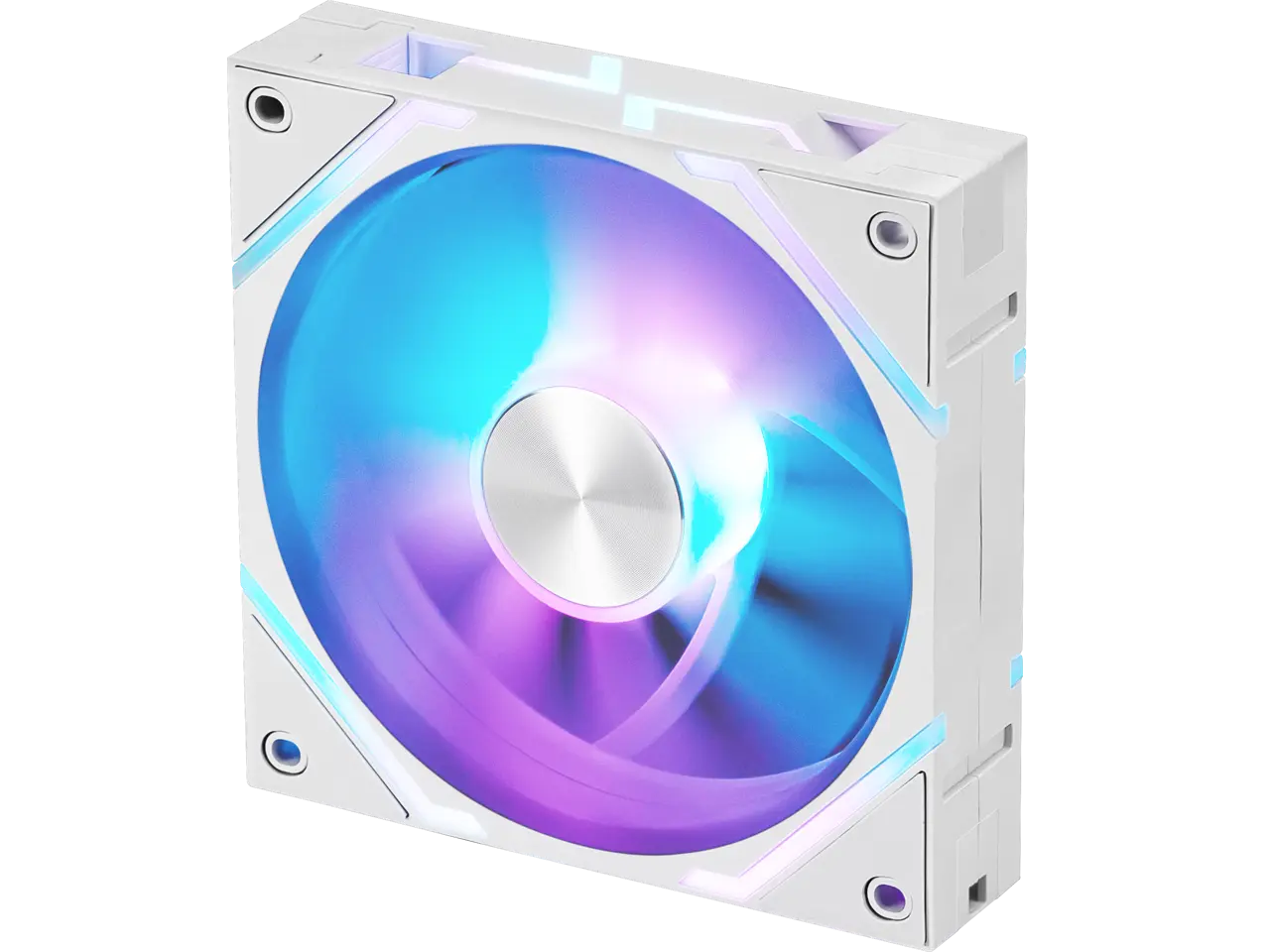 MSI MPG EZ120 ARGB WHITE-1W Fan - 120mm ARGB Fan, Fluid Dynamic Bearing with Extra nut Fixing, Mystic Light & Cooling Wizard Support with MSI motherboards, 1900RPM, 2 Years Warranty
