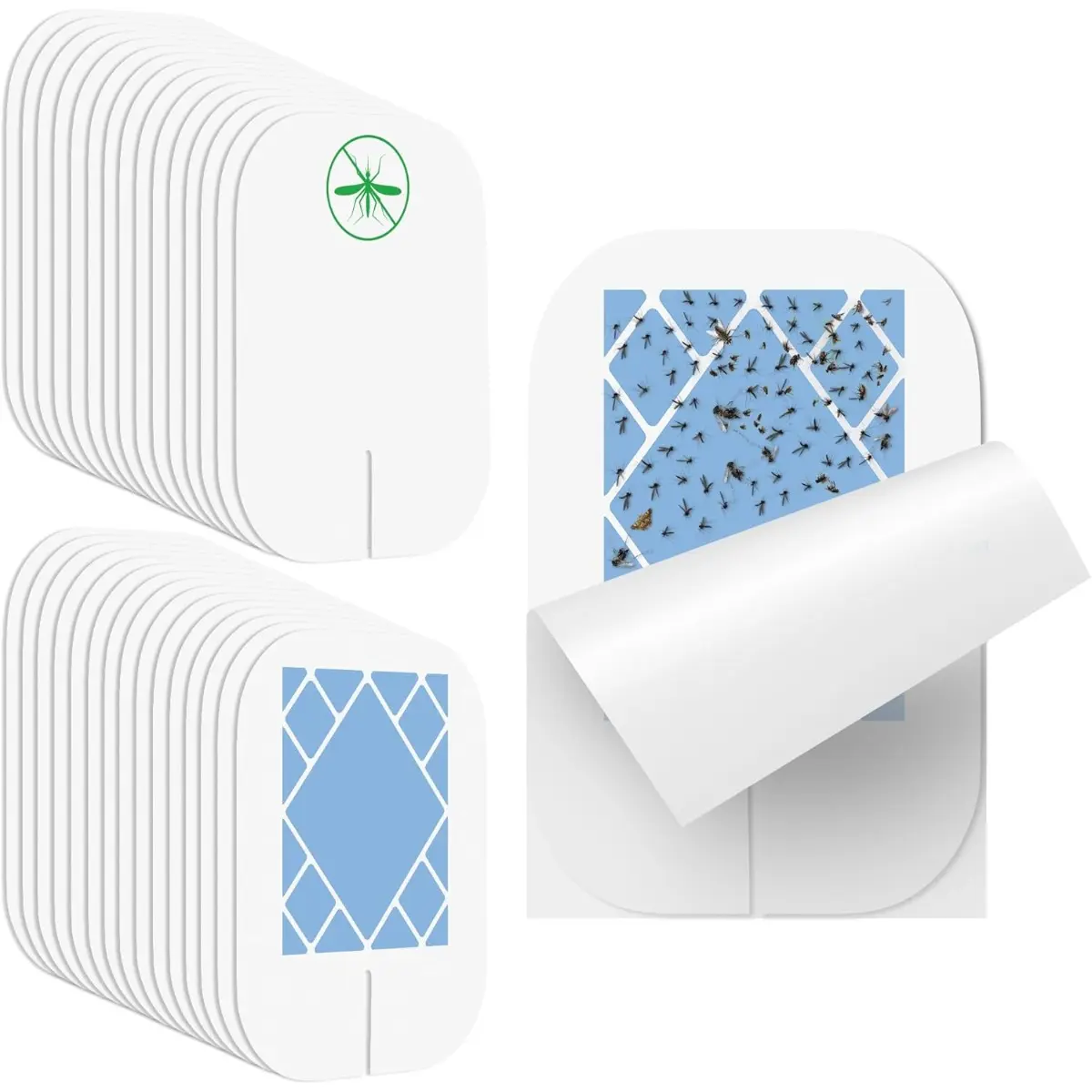 30 Pack Flying Insect Trap Refill For VEYOFLY Fly Trap VF01, Glue Board Insect Catcher, Replacement Sticky Glue Cards For Indoor Insect, Bug, Mosquito, Gnat, Fruit Fly Trap