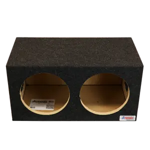 10 in Dual Square Design Compact Sealed Subwoofer Enclosure Precision CNC-Cut, Premium MDF Construction. Proudly USA Made.