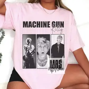 MACHINE GUN KELLY T-Shirt, MGK Three Panel Graphic Tee, Colson Baker Guitar Performance Shirt, MGK Sweatshirt, Machine Gun Kelly Fan Apparel, Unisex MGK Music Shirt, MAS Apparel Co Design Tee, For Menswear, For Womenswear