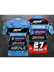 2026 hot selling CFMOTO Aspar team motorcycle fan T-shirt short sleeved casual street fashion sports T-shirt suitable for both men and women