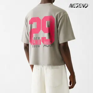 12oz Heavyweight 100% Cotton Number Graphic T Shirt, Oversized Streetwear Tee