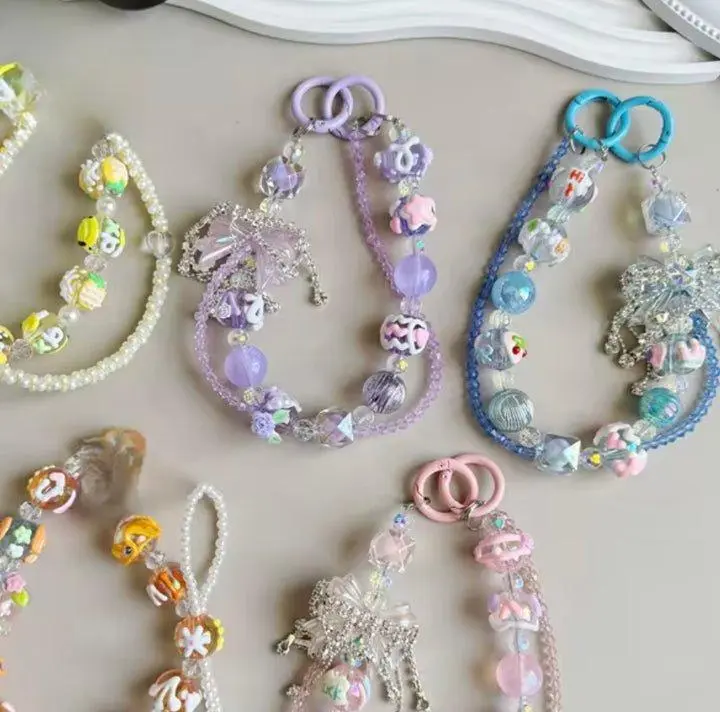 Transparent Acrylic Phone Chain, Cellphone Smartphone Accessory, Detachable Phone Wrist Strap in Reveal Bags