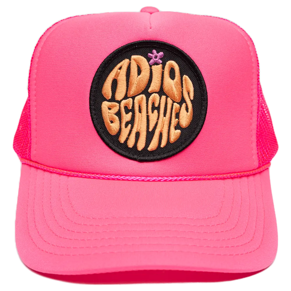 Adios Beaches Patch Trucker Hat Adios Beaches Patch Trucker Hat