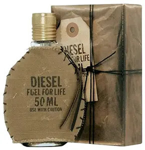 Diesel FUEL For LIFE Eau De Toilette For Men - Fresh Aromatic Fougere Fragrance with Star Anise & Grapefruit Top Notes 50 ML