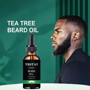 Trstay Beard Oil & Beard Care Serum, Natural Formula, Promotes Healthy Beard, Jojoba Oil, Argan Oil, Aloe, Grape Seed Oil, Tea Tree, Almond, Vitamin E & Vanilla