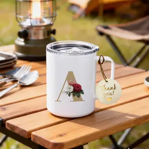 1pc 13oz 385ml Stainless steel coffee mug Stainless steel vintage mug Kawaii Trendy Aesthetic Leak Proof Double Wall Engineer Coffee Lover office travel Drinkware