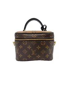 Pre-owned Louis Vuitton leather Crossbody Bags Vanity PM Monogram Reverse Canvas Handle Bag LV2524