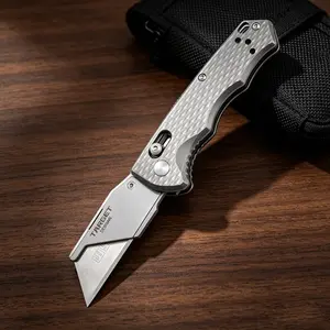 EDC folding knife, multifunctional pocket tool, replaceable blade.with storage box