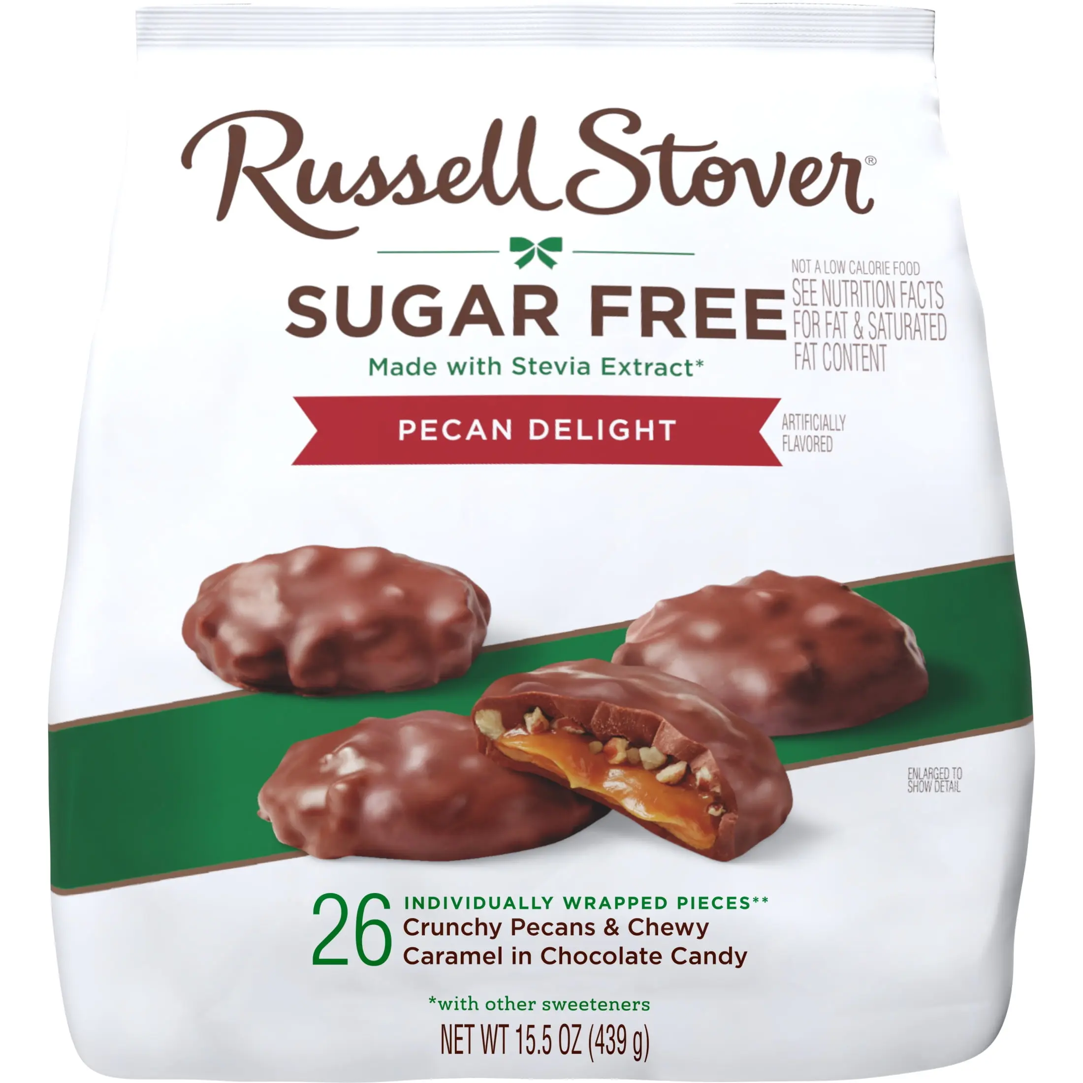 RUSSELL STOVER Sugar Free Pecan Delight Chocolate Candy, 15.5 oz. bag RUSSELL STOVER Sugar Free Pecan Delight Chocolate Candy, 15.5 oz. bag