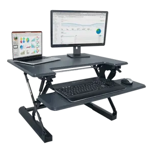 VICTOR High Rise Adjustable Height Sit Stand Desk, Commercial Office Furniture Computer Desk, Computer Desks