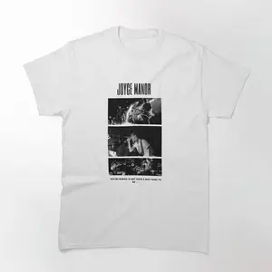 Joyce Manor Young Rock Band Variety Instruments Lyrics Live Show T-shirt - Joyce Manor Band Graphic, Live Show Design, Perfect for Fans of Rock Music and Live Performances