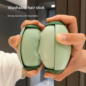 1pcs/2pcs Portable Reusable Pet Hair Roller, Washable Gel Lint Roller Ball – Portable Mini Pet Hair Remover for Clothes, Travel Sticky Cleaner for Dog & Cat Fur