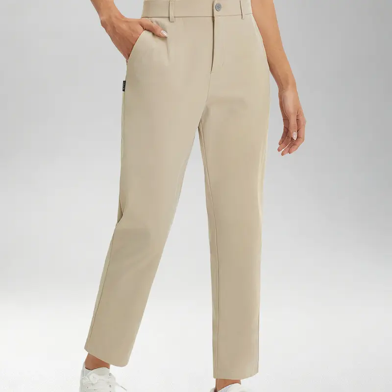 BALEAF Women's 25"/27" Straight Leg Golf Pants Business Casual Pants Stretch Work Slacks with Pockets UPF 50+ Quick Dry Lightweight Travel Office Commuter Everyday Wear Water Resistant Hiking Walking