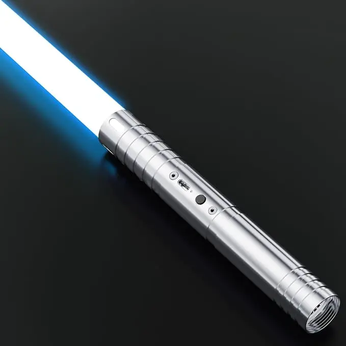 Single Mini silver  lightsaber +15colors+29.1-in