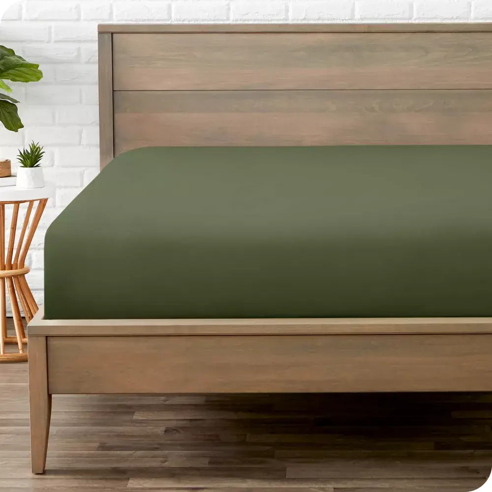 Ultra-Soft Double Brushed Easy Care Fitted Sheet by Bare Home - Cypress
