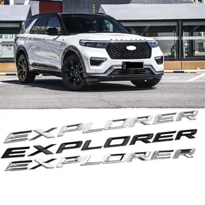 Car 3D Metal Front Head Hood Words Letters Logo Decals Emblem Badge Sticker For Ford Explorer Accessories fathersdaygiftideas