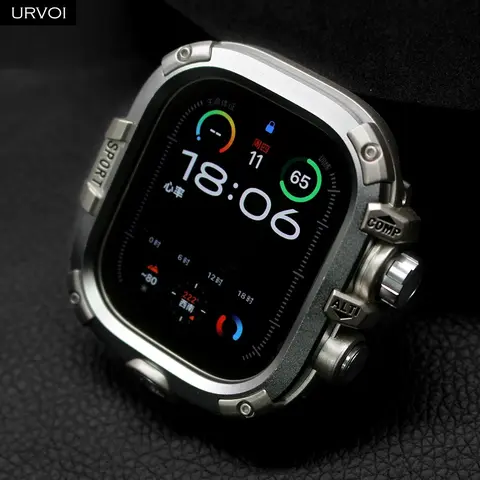 URVOI Full Cover for Apple Watch Ultra 3 2 1 Series 11 10 9 8 7 6 SE hard bumper GWG Wearable Smartwatch Accessories Protective screen protector for iWatch Waterproof Protection Wearable Tech Accessories gshock design