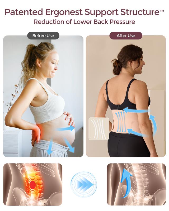 Momcozy Pregnancy Belly Band, CozySupport Ergonest Maternity Belly Band, Invisible Pregnancy Belt for Back, Abdomen, Waist tiktok shop，A