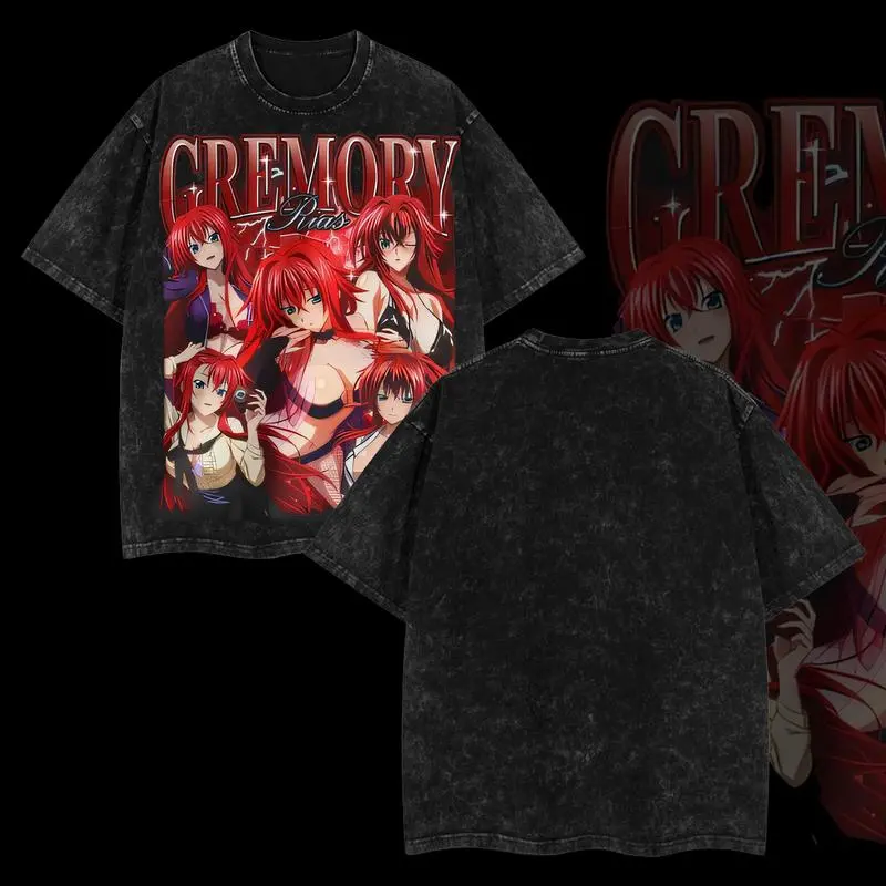 Custom Anime Washed T-Shirt, Sexy Manga, Sexy Streetwear Shirt, Special Gift For Fan Anime, Anime Collage Shirt, Anime Streetwear anime lover anime clothes subtle anime merch