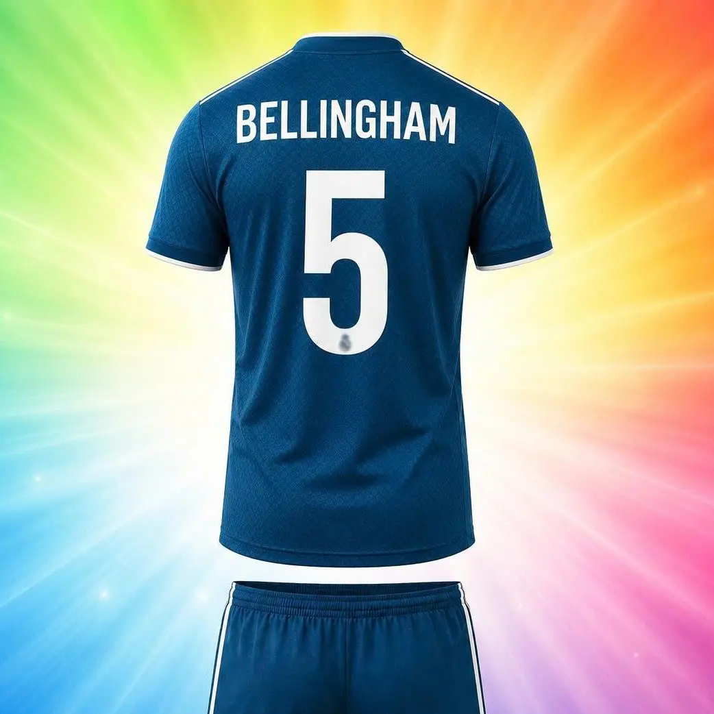 BELLINGHAM #5 GREEN 26-27 SOOCER JERSEY Striker Energy Soccer Jersey - Breathable, Lightweight Performance Training Top, Athletic Collectible Sportswear, 2026 Modern Everyday Fashion