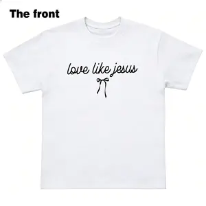 Love Like Jesus sweatshirt for women, Christian crewneck featuring aesthetic Bible verse design, cozy faith-based sweater, perfect church or religious outfit